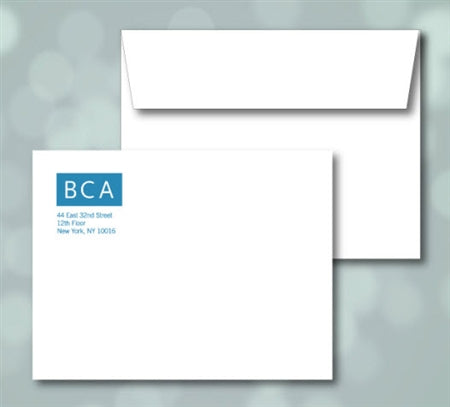 Announcement Envelopes - Black orColor Ink