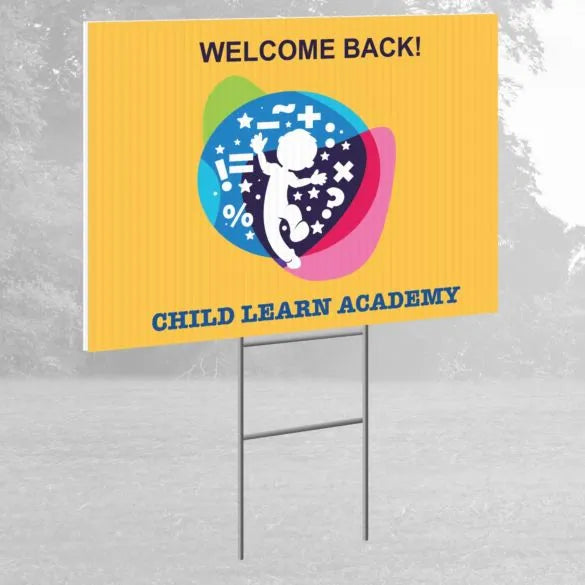 Corrugated Plastic Yard Signs 24x24" LESS THAN 10