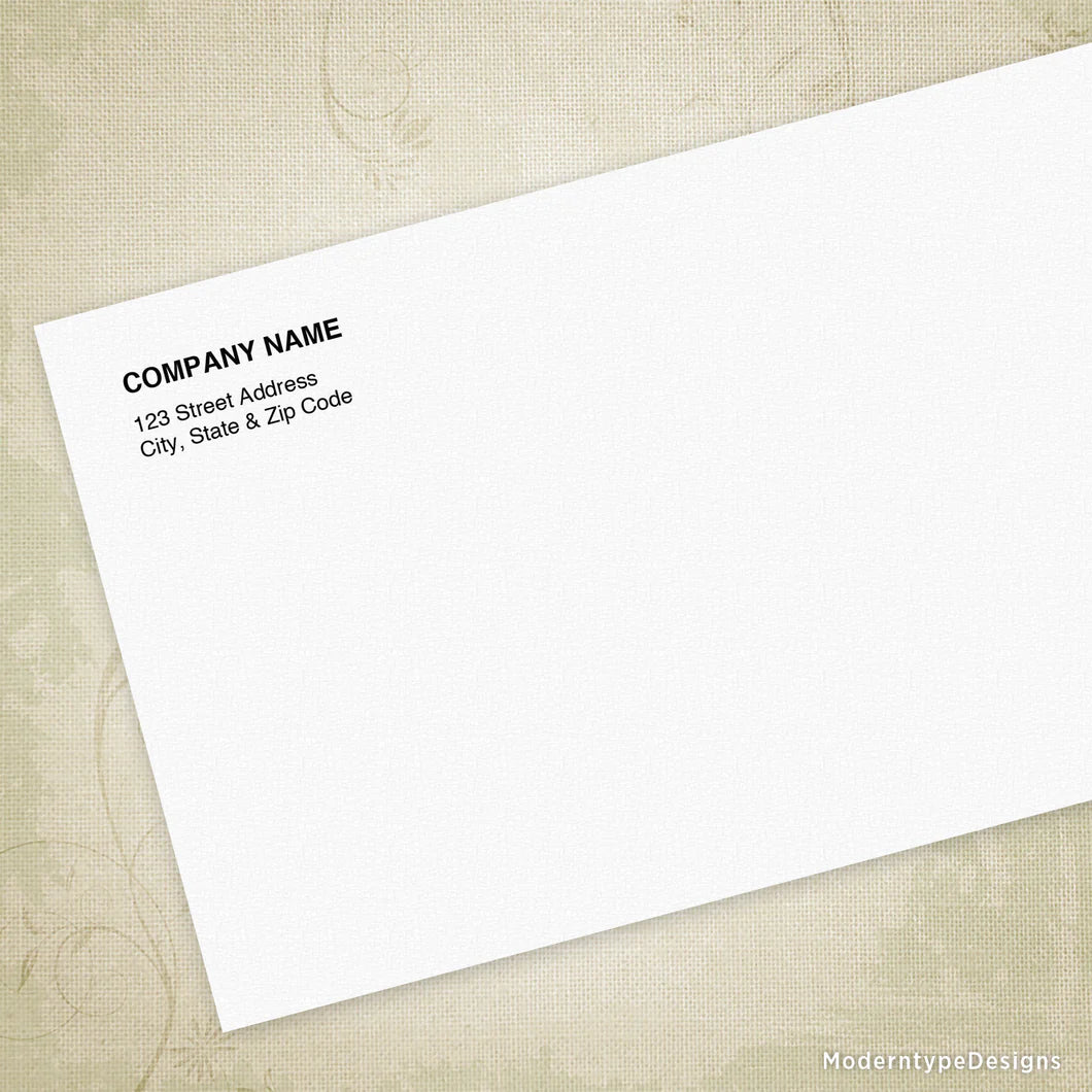 Business Envelopes - Black Ink