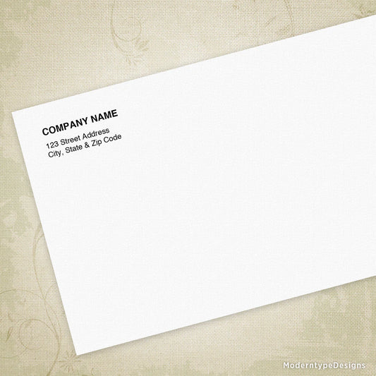 Business Envelopes - Black Ink